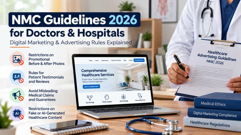 NMC Guidelines 2026 for Doctors & Hospitals: New Digital Marketing and Advertising Rules Explained